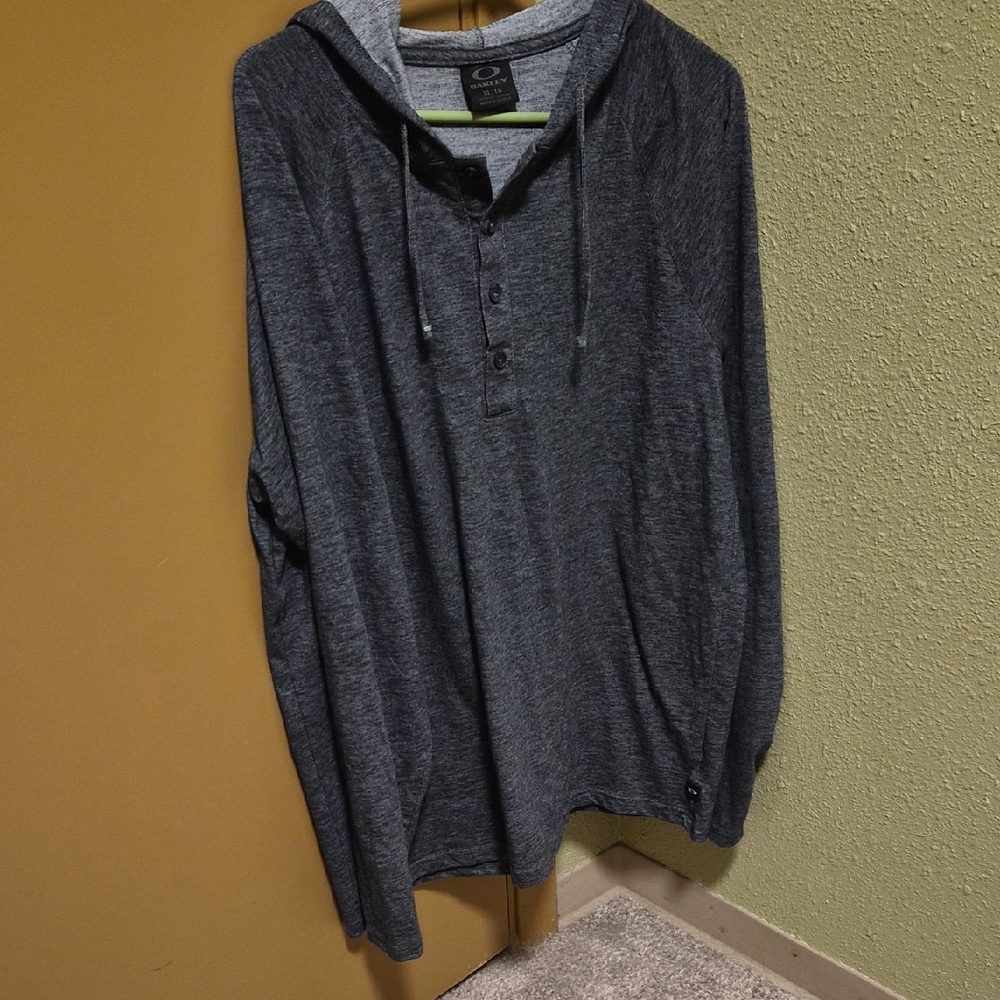 Oakley Dark Gray Hooded Men's Shirt